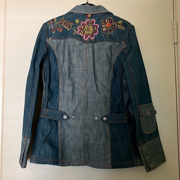 Oilily Embroidered Denim Blazer - Picture 4 of 4